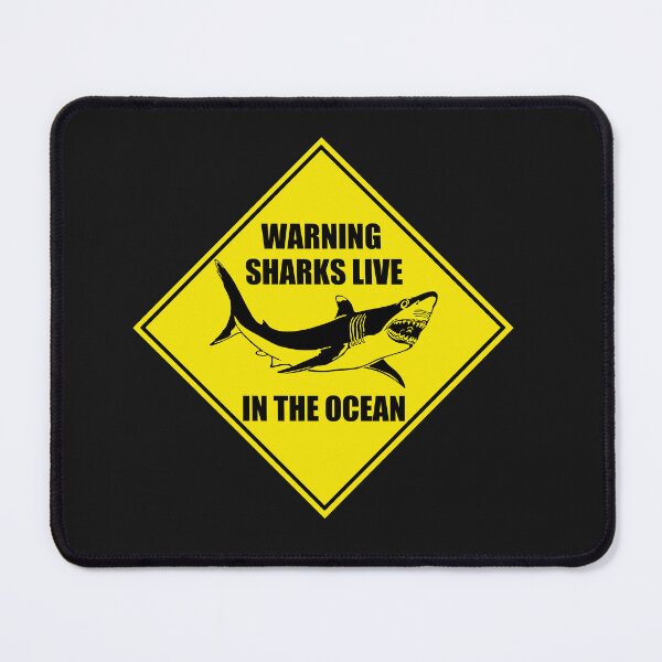 Item preview, Shark Warning Sign designed and sold by Iconicapparel22.