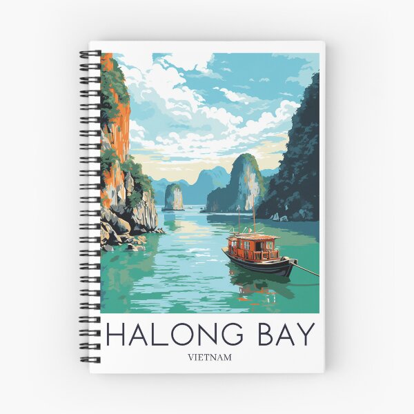 Item preview, A Pop Art Travel Print of Halong Bay - Vietnam designed and sold by StudioRedKoala.