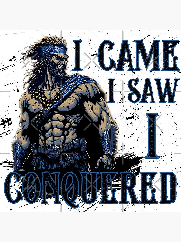 Veni Vidi Vici, I Came, I Saw, I Conquered, Theseus And The Minotaur  Sticker for Sale by xownsend