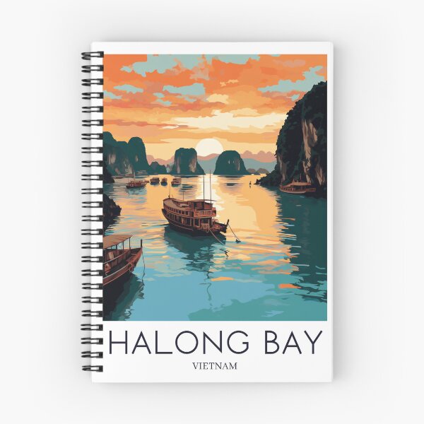 Item preview, A Pop Art Travel Print of Halong Bay - Vietnam designed and sold by StudioRedKoala.