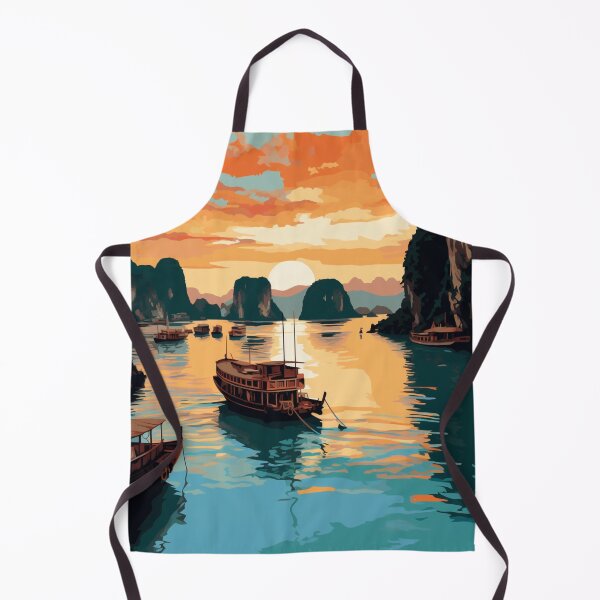 Item preview, A Pop Art Travel Print of Halong Bay - Vietnam designed and sold by StudioRedKoala.