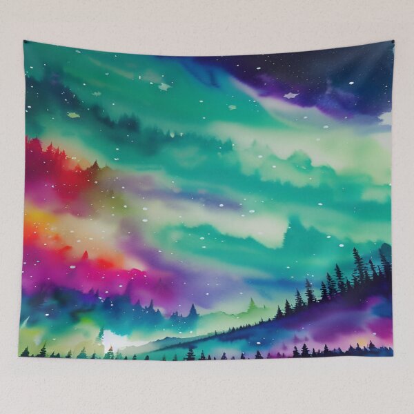 Item preview, Aurora Stars and Mystical Forest designed and sold by I-A-Troy.