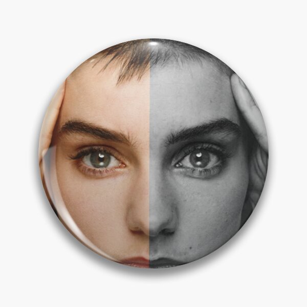 Artikelvorschau, Sinead Oconnor s/w geteilt entworfen und verkauft von CreativeTent.