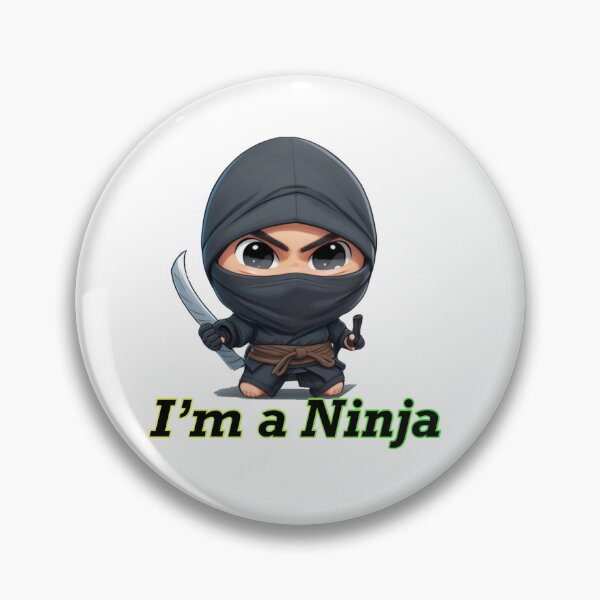 Item preview,  "Ninja Power Unleashed! Cartoon Ninja Sticker for Stealthy Style" designed and sold by Gigglyvibes.