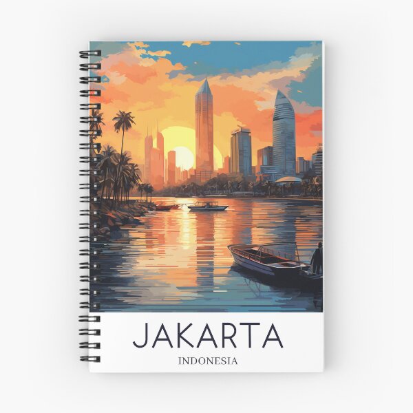 Item preview, A Pop Art Travel Print of Jakarta - Indonesia designed and sold by StudioRedKoala.