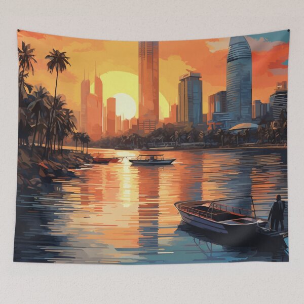 Item preview, A Pop Art Travel Print of Jakarta - Indonesia designed and sold by StudioRedKoala.
