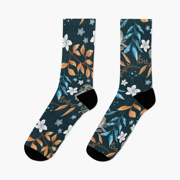 Item preview, Midnight Blooms - Blue designed and sold by JaselviiStudio.