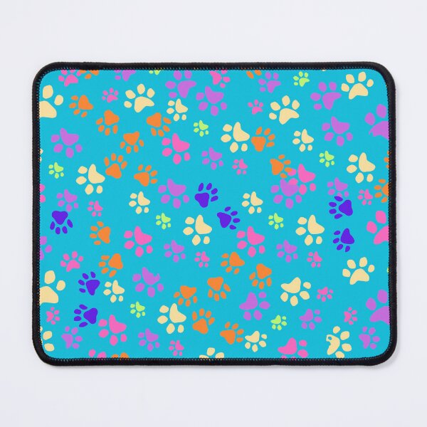 Item preview, Paws Pattern On Jade Background designed and sold by Wolfheartart.