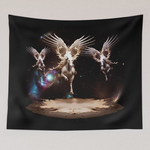 Item preview, Mythical Creatures flying through the universe designed and sold by LorrieBee.