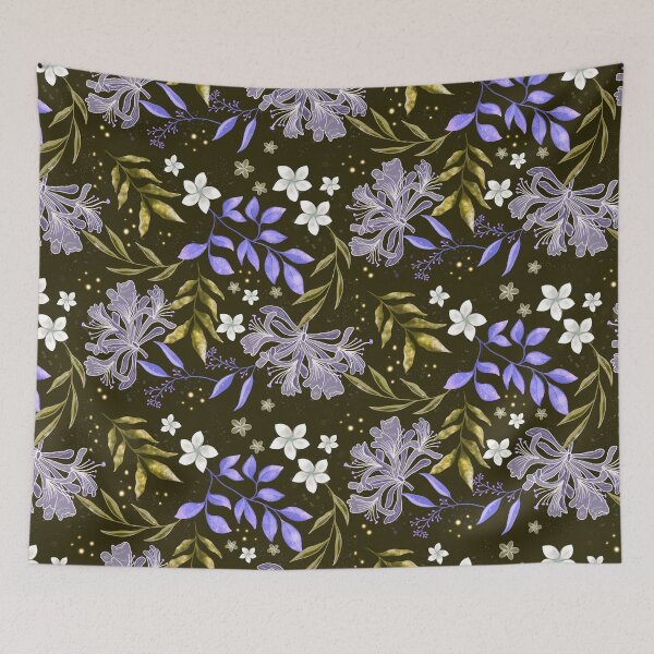 Item preview, Midnight Blooms - YellowGreen designed and sold by JaselviiStudio.