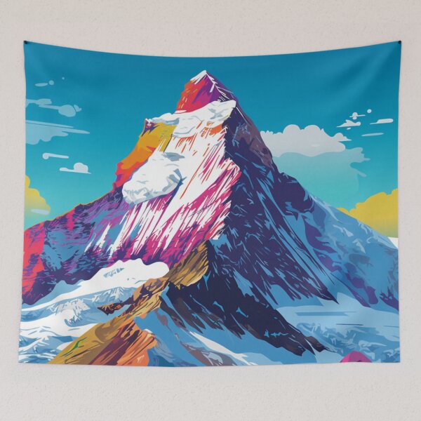 Item preview, A Pop Art Travel Print of Mount Everest - Nepal designed and sold by StudioRedKoala.