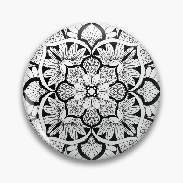 Item preview, Black and white mandala designed and sold by CreatedByJess24.
