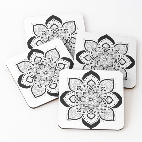 Item preview, Black and white mandala designed and sold by CreatedByJess24.