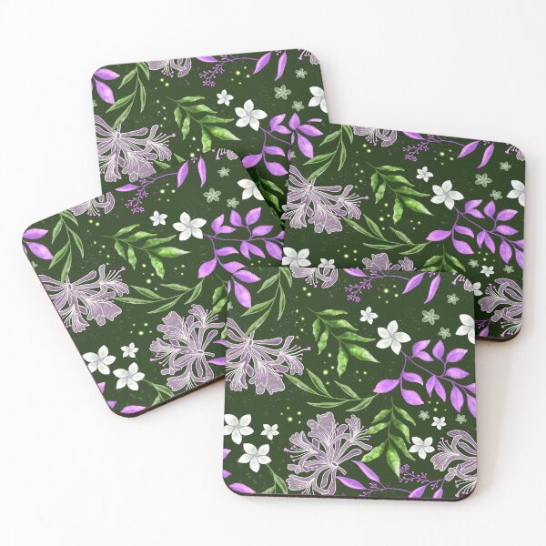 Item preview, Midnight Blooms - ForestGreen designed and sold by JaselviiStudio.