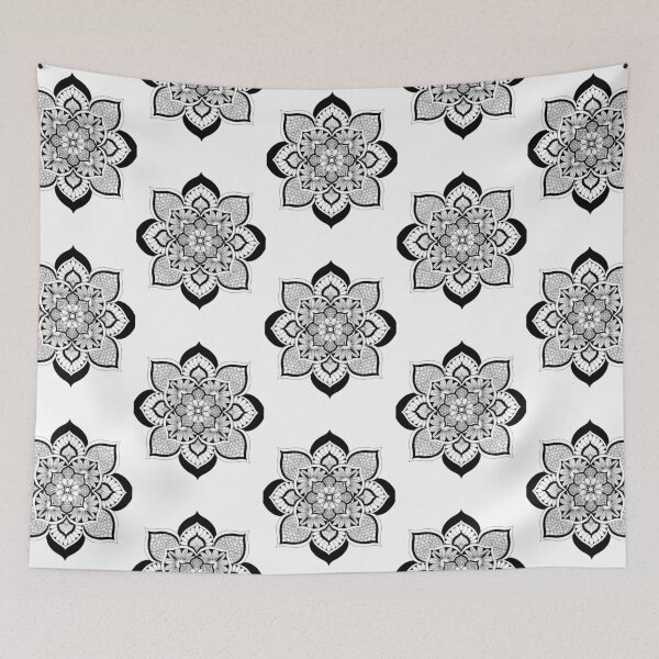 Item preview, Black and white mandala designed and sold by CreatedByJess24.