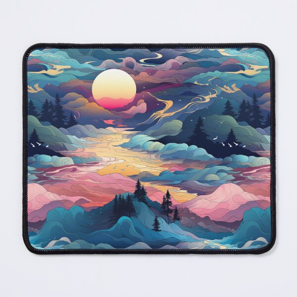 Item preview, Pink sunset in the mountains designed and sold by MyrtaSB.