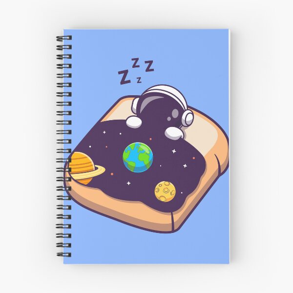Item preview, Cosmic Dreams: Cute Astronaut Sleeping with Bread and Space Blanket designed and sold by hjian8219.