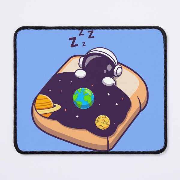Item preview, Cosmic Dreams: Cute Astronaut Sleeping with Bread and Space Blanket designed and sold by hjian8219.