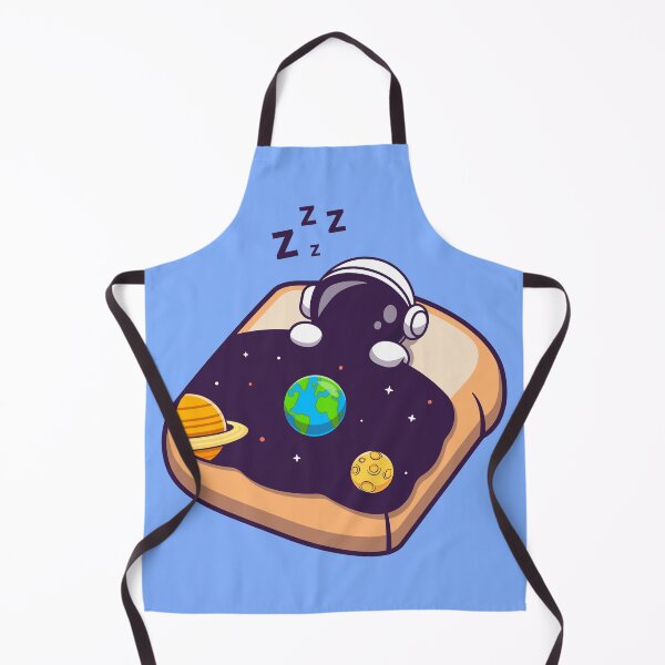 Item preview, Cosmic Dreams: Cute Astronaut Sleeping with Bread and Space Blanket designed and sold by hjian8219.