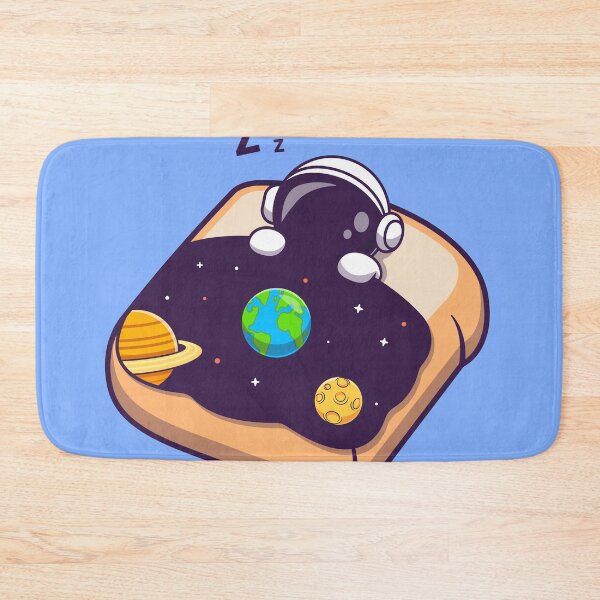 Item preview, Cosmic Dreams: Cute Astronaut Sleeping with Bread and Space Blanket designed and sold by hjian8219.