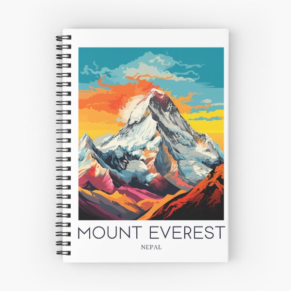 Item preview, A Pop Art Travel Print of Mount Everest - Nepal designed and sold by StudioRedKoala.