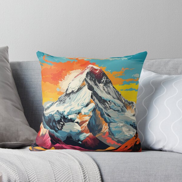 Item preview, A Pop Art Travel Print of Mount Everest - Nepal designed and sold by StudioRedKoala.