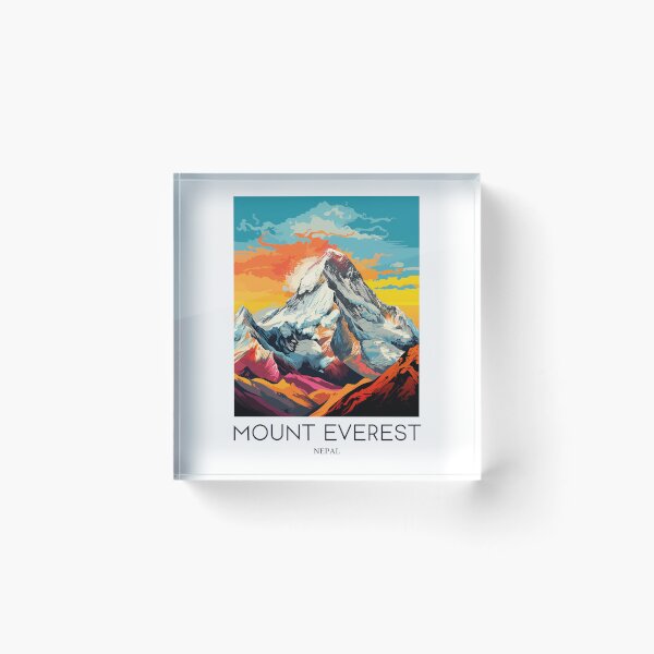 Item preview, A Pop Art Travel Print of Mount Everest - Nepal designed and sold by StudioRedKoala.