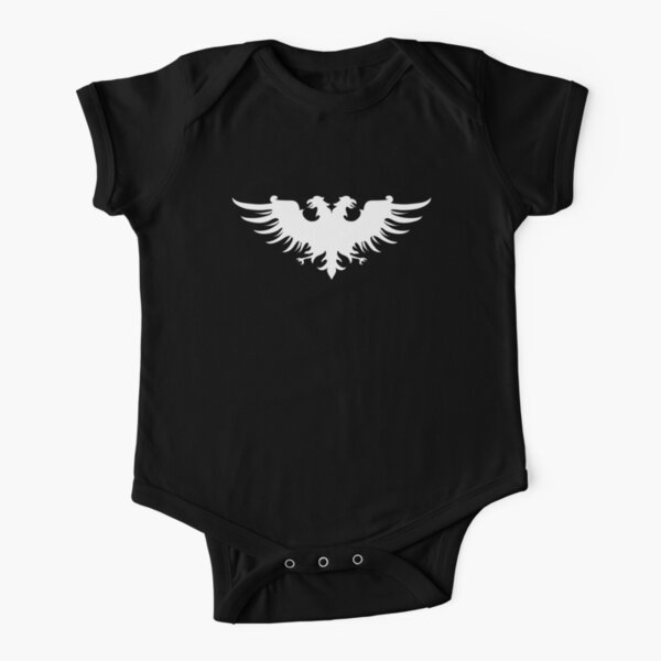 Imperial Symbol Two Headed Eagle Medieval Emblem Wargaming Short Sleeve Baby One-Piece