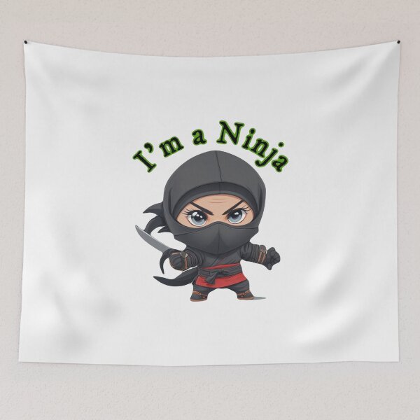 Item preview, Female Ninja Power Unleashed!  designed and sold by Gigglyvibes.