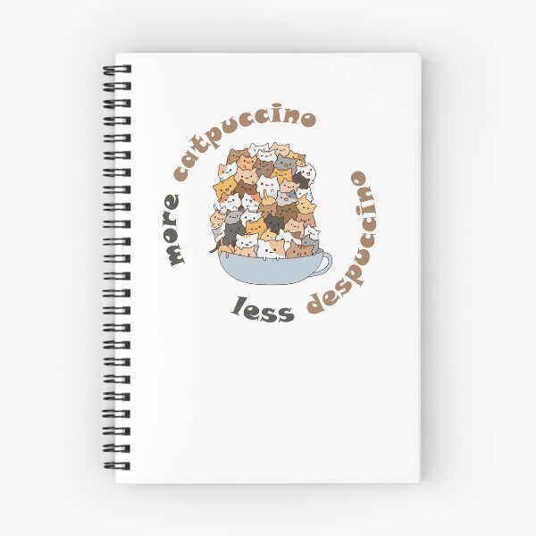 Item preview, more catpuccino less despuccino - for cat and coffee lovers designed and sold by EmeraldeaArt.