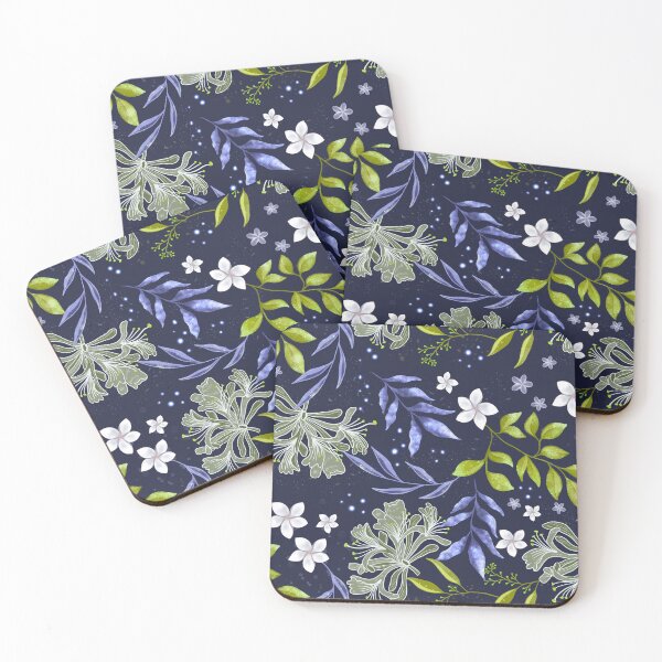 Item preview, Midnight Blooms - Blue designed and sold by JaselviiStudio.