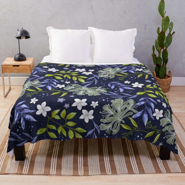 Item preview, Midnight Blooms - Blue designed and sold by JaselviiStudio.