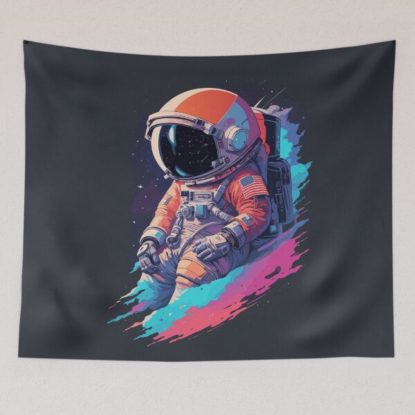 Item preview, Galactic Exploration: Intricate Astronaut Design Amidst Cosmic Wonder designed and sold by TrendyArtInk.