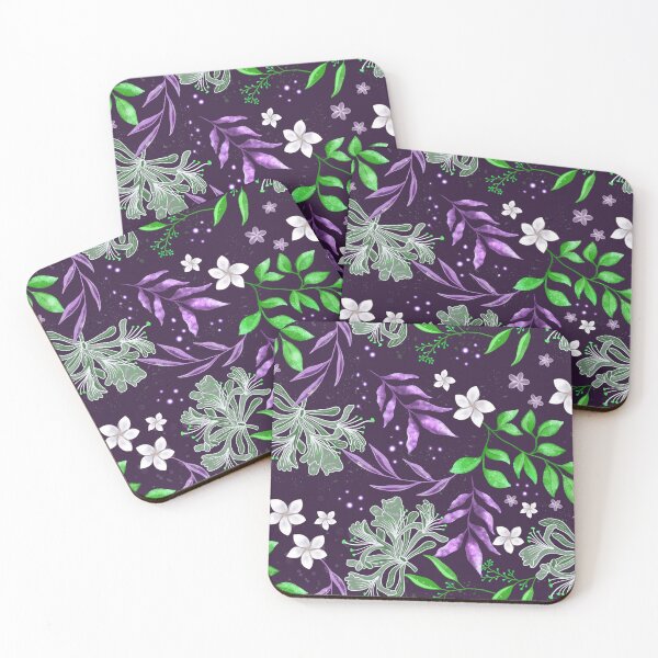 Item preview, Midnight Blooms - Pink designed and sold by JaselviiStudio.
