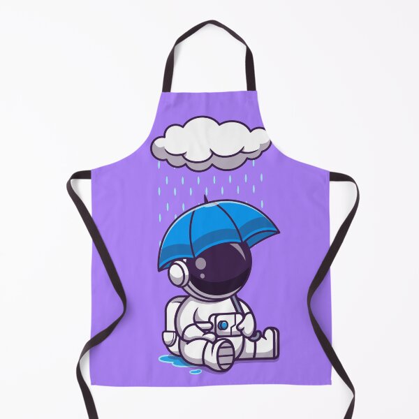 Item preview, Rainy Day Astronaut: Cute Cartoon Vector Icon Illustration designed and sold by hjian8219.