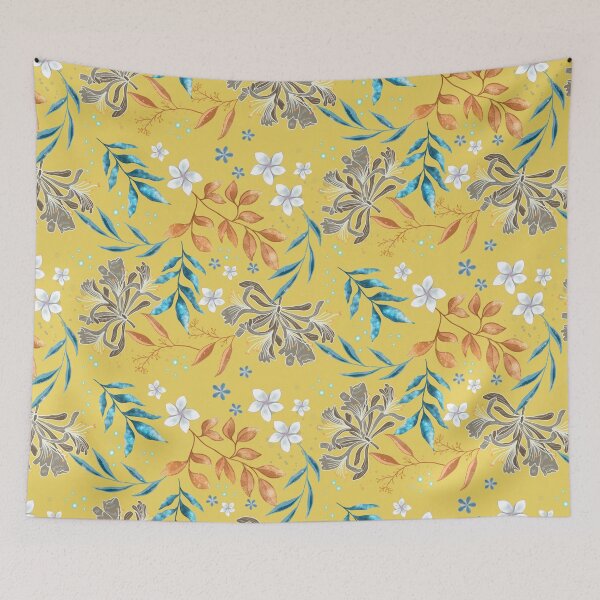 Item preview, Midnight Blooms - Yellow designed and sold by JaselviiStudio.