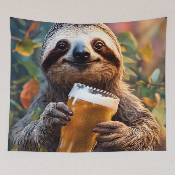 Item preview, Thirsty Sloth designed and sold by CloudyIdeas3288.