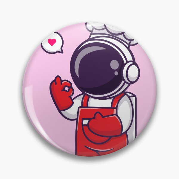 Item preview, Galactic Chef: Cute Cartoon Vector Icon Illustration of an Astronaut Chef designed and sold by hjian8219.