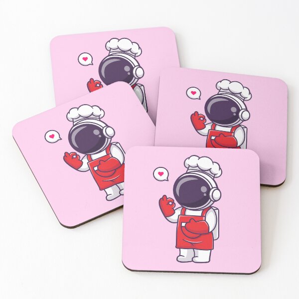 Item preview, Galactic Chef: Cute Cartoon Vector Icon Illustration of an Astronaut Chef designed and sold by hjian8219.