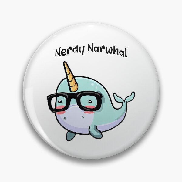 Item preview, Cute Animals - Alphabetic Animals and Personalities - Nerdy Narwhal Text designed and sold by CaptTaters.