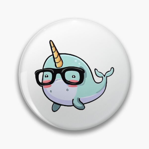 Item preview, Cute Animals - Alphabetic Animals and Personalities - Nerdy Narwhal designed and sold by CaptTaters.