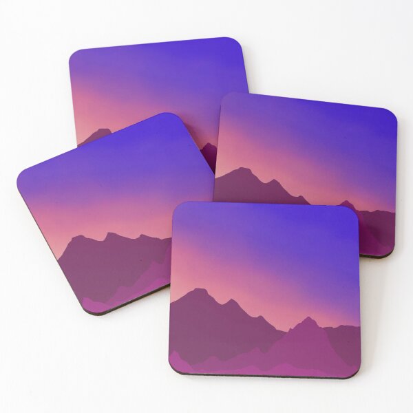 Item preview, Colorful sunset over mountains designed and sold by soohyun13.