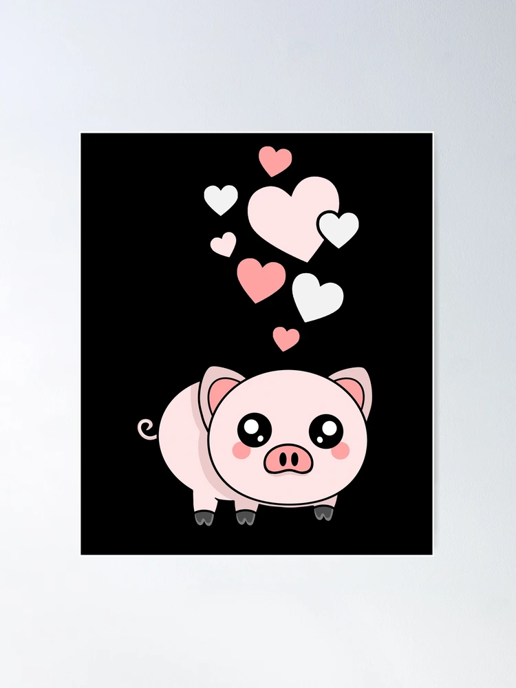 p♡pigページ Kawaii Cute Pig With Hearts