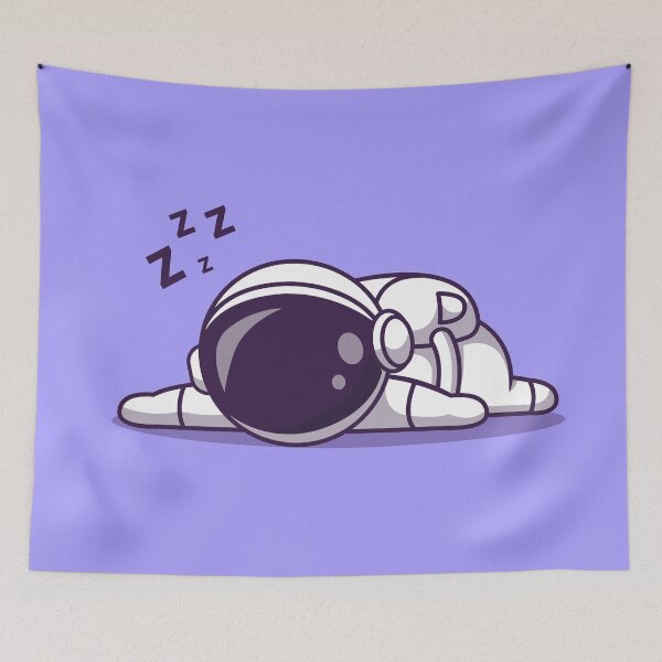 Item preview, Cosmic Slumber: Cute Sleeping Astronaut Cartoon Vector Icon Illustration designed and sold by hjian8219.