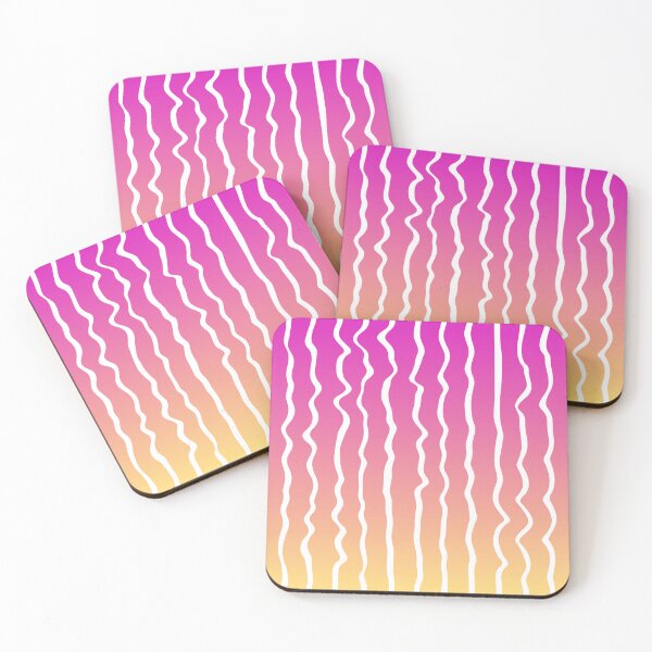 Item preview, Pink to yellow gradient lines pattern  designed and sold by Pattrenonly.