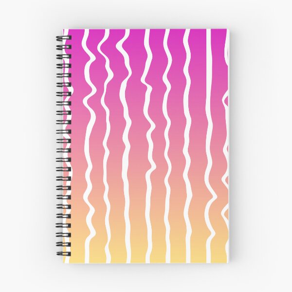Item preview, Pink to yellow gradient lines pattern  designed and sold by Pattrenonly.