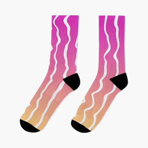 Item preview, Pink to yellow gradient lines pattern  designed and sold by Pattrenonly.