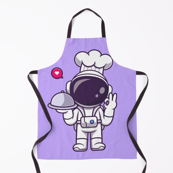 Item preview, Galactic Chef's Delight: Cute Astronaut Chef Serving Food Cartoon Vector Icon Illustration" designed and sold by hjian8219.