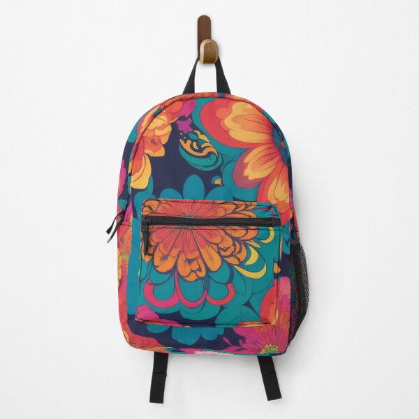 Item preview, Flower Power Colourful Floral Pattern designed and sold by druidwolfart.