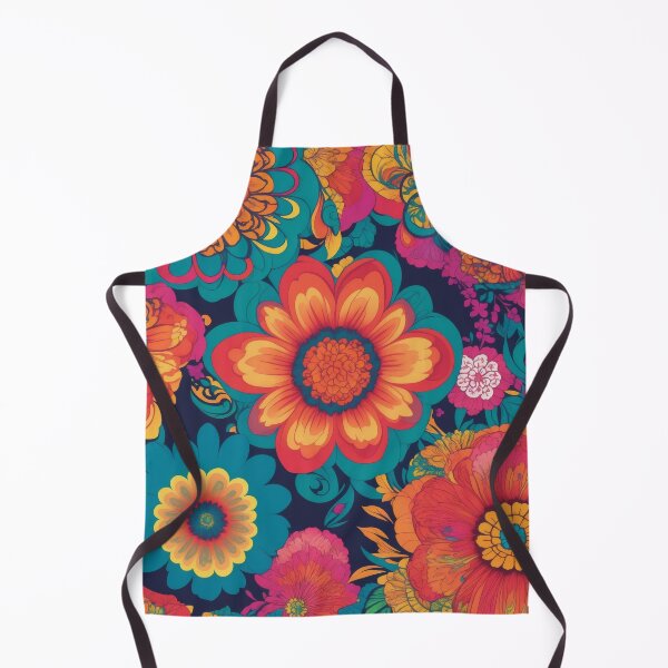 Item preview, Flower Power Colourful Floral Pattern designed and sold by druidwolfart.